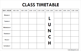 Class Routine